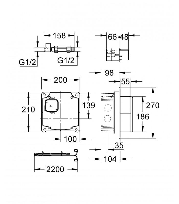 Compra online Kit de instalação profissional e de peças de reposição Grohe eltr. lavatório en oferta al mejor precio