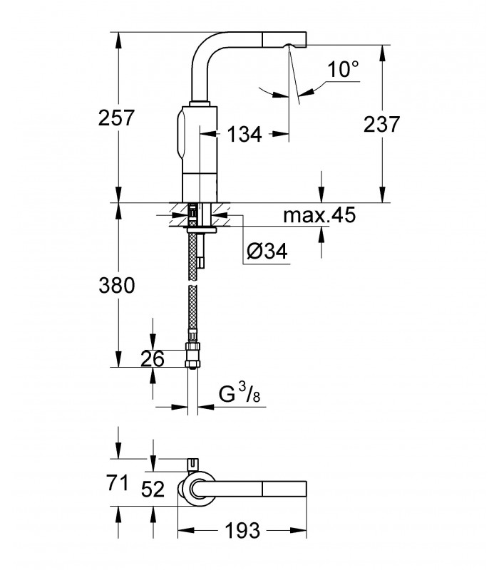 Compra online Peças de reposição e componentes profissionais para misturador elétrico de lavatório Grohe Essence E. 6V (36092000) en oferta al mejor precio