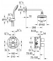 Termostato Grohe GRT 3000 Cosmo conj. de termost. ducha