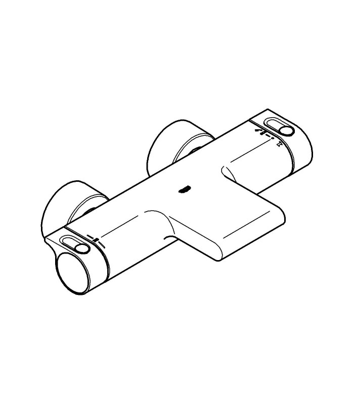 Compra online Termostato de banheira e chuveiro GROHE Grohtherm 2000 1/2" (34174001) en oferta al mejor precio