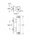 Termostato Grohe GRT 2000 NEW termostato ducha visto (34169001)