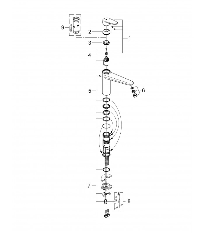 Compra online Grifo de cocina Grohe Eurodisc Cosmopolitan (33770002) en oferta al mejor precio