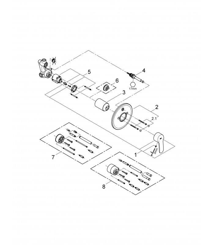 Compra online Monomando para baño y ducha GROHE Eurostyle Cosmopolitan (33637002) en oferta al mejor precio