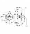 mon.Emp de banheiro Grohe Eurostyle Cosmo com chuveiro, ext/int