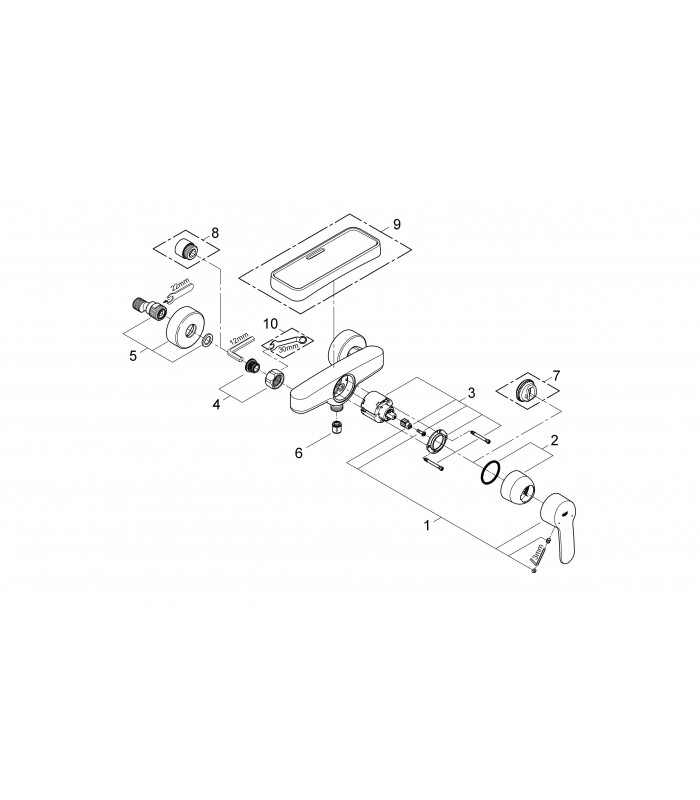 Compra online Torneira para banheiro Grohe Eurostyle Cosmo mon. chuveiro visto en oferta al mejor precio