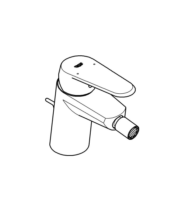 Compra online Grifería para baño Grohe Eurodisc Cosmo mon. bidé 35mm vaciador S en oferta al mejor precio