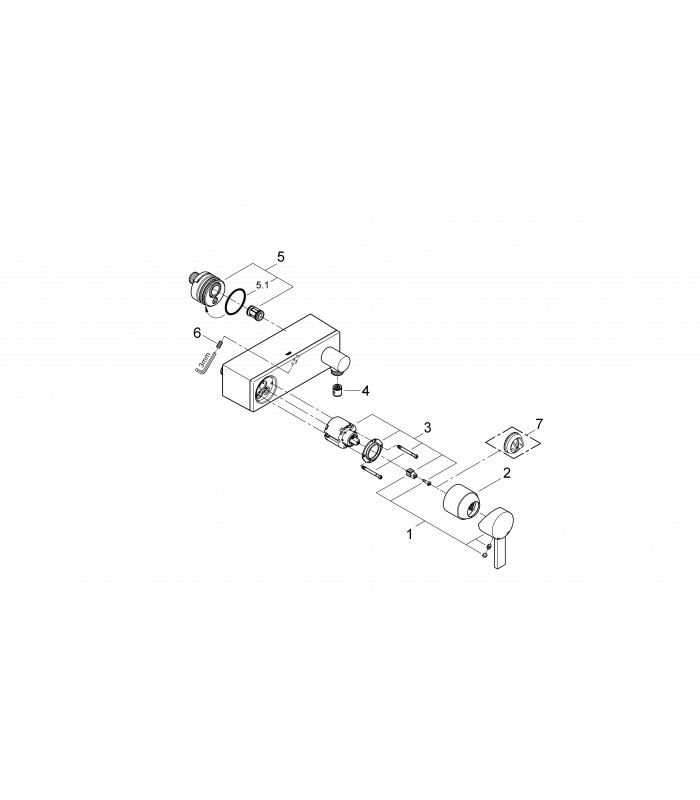 Compra online Misturador monocomando de chuveiro Grohe Allure com chuveiro exposto en oferta al mejor precio
