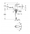 Grifería para baño Grohe Eurosmart Cosmo bidé 35mm cadenilla S (32840000)