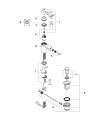 Misturadora de bidé Grohe Eurosmart Cosmo 35mm conjunto de drenagem S (32839000)