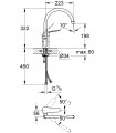 Torneira monocomando para pia de cozinha Grohe Euroeco