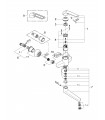 Misturadora monocomando para lavatório de parede Grohe Euroeco Special (32773000)