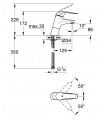 Misturadora monocomando para lavatório Grohe Euroeco Special (32765000)