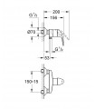 Monomando ducha GROHE Euroeco 1/2" (32740000)