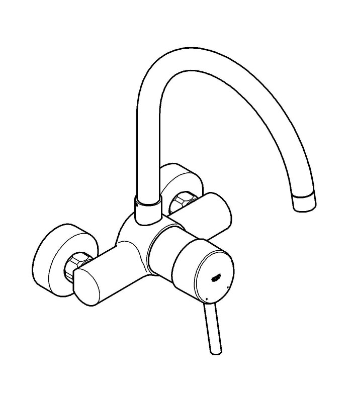 Compra online Misturadora monocomando para lava-louça GROHE Concetto (32667001) en oferta al mejor precio