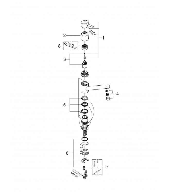 Compra online Grifo de cocina Grohe Concetto caño giratorio (32659001) en oferta al mejor precio