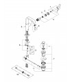 Grifería para baño Grohe Allure Monom Lav 28mm Caño Alto vaciad L (32146000)