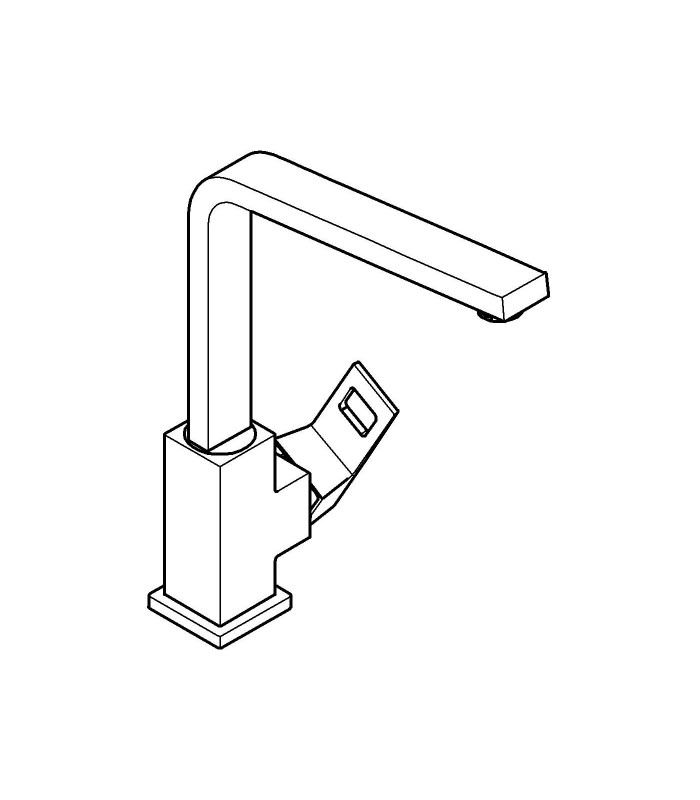 Compra online Grifo de cocina Grohe Eurocube monom. fregadero caño giratorio en oferta al mejor precio