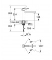 Grifo de cocina Grohe Concetto fregadero abatible