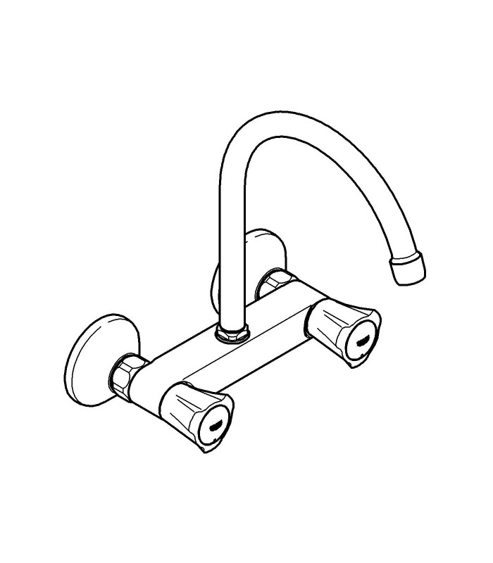 Compra online Misturadora de pia de parede Grohe Costa L 1/2" (Ref. 31191001) en oferta al mejor precio