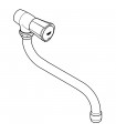 Torneira de pia de parede Grohe Costa L Monoblock com bica giratória (30484001)