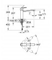 Grifo de cocina Grohe Eurosmart Cosmopolitan fregadero media altura (30193000)