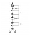 Mecanismo y sistema empotrado Grohe Cuerpo Llave 3/4"