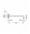 Sistema de ducha Grohe Rainshower Brazo Ducha Mural 378mm (28982000)
