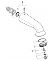 Sistema de ducha Grohe Relexa Ducha Mural Anti-Robo Long: 148Mm