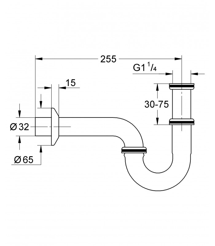 Compra online Recambios y piezas Grohe Sifon de Lavabo 1 1/4" en oferta al mejor precio