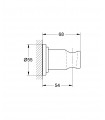  Soporte Grohe Mural Fijo para ducha 