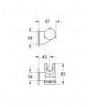 Grohe Relexa Soporte mural regulable (Ref. 28623000)