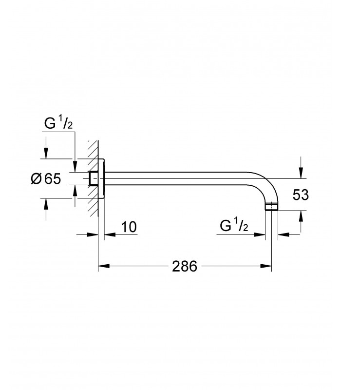 Compra online Sistema de chuveiro Grohe Rainshower Conjunto de chuveiro moderno (28576000) en oferta al mejor precio