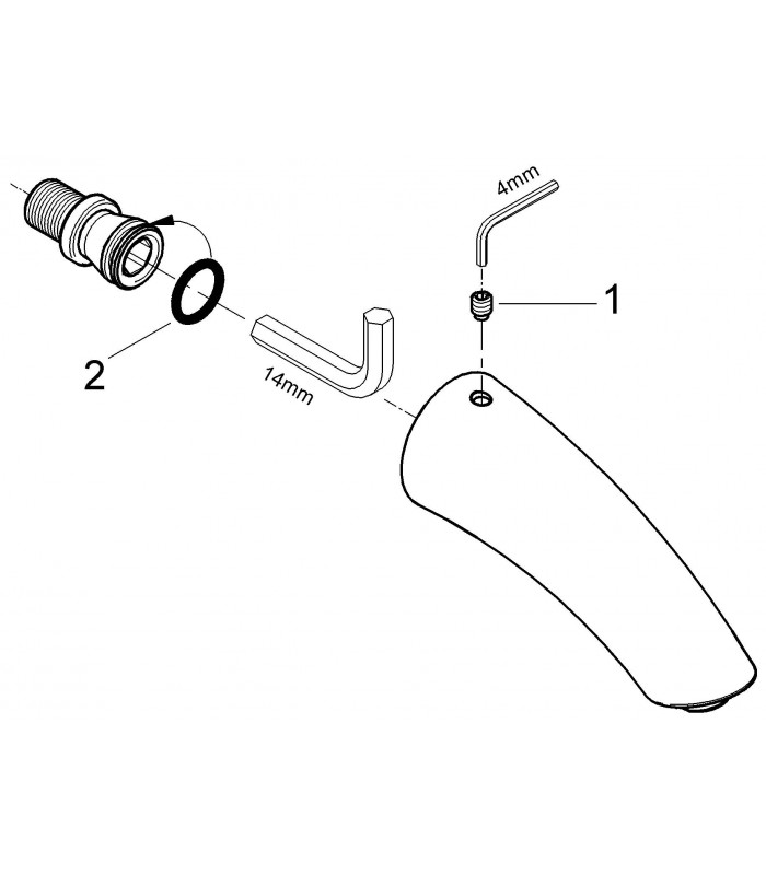 Compra online Grohe Movario brazo de 144 para ducha mural (28529000) en oferta al mejor precio