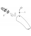 Braço Grohe Movario 144mm para chuveiro de parede (28529000)
