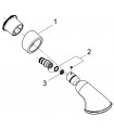 Sistema de ducha Grohe Movario 100 Five ducha mural