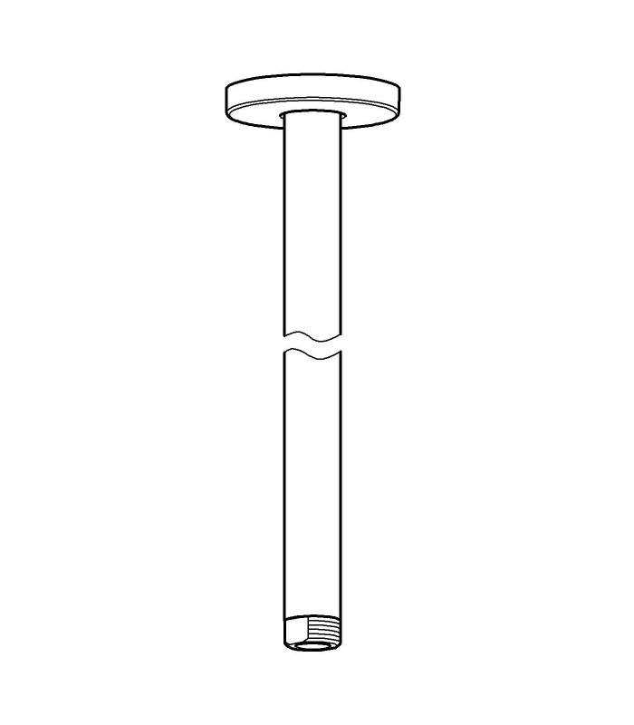 Compra online Sistema de chuveiro Grohe Rainshower Braço de teto 292mm en oferta al mejor precio
