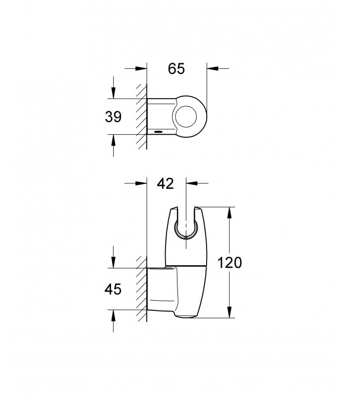 Compra online Sistema de ducha Grohe Movario soporte mural regulable en oferta al mejor precio