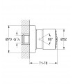 Sistema de chuveiro Grohe Relexa Plus 50 chuveiro lateral