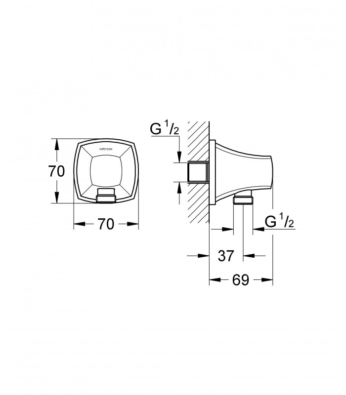 Compra online Sistema de ducha Grohe Grandera codo de salida en oferta al mejor precio