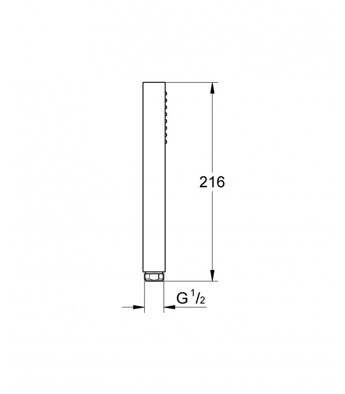 Compra online Chuveiro de mão Grohe Euphoria Cube+ Stick 1 jato (Ref. 27884001) en oferta al mejor precio