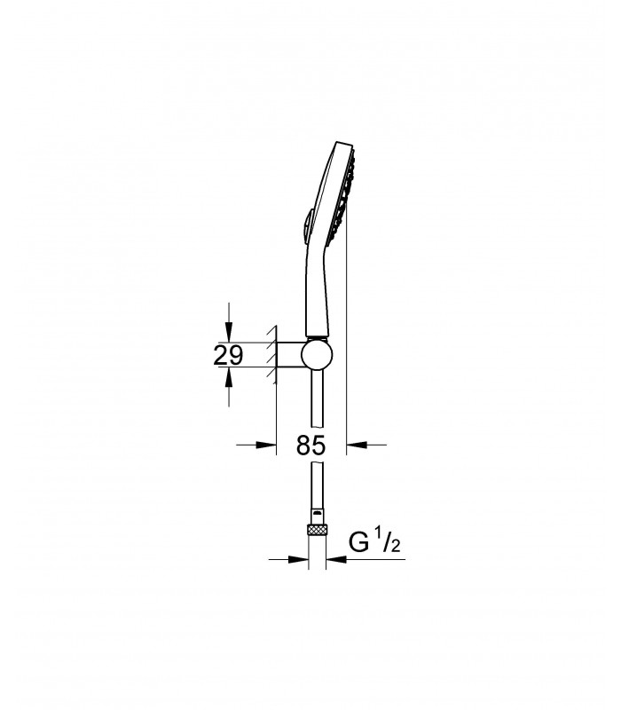 Compra online Sistema de chuveiro Grohe P+S Cosmo 130 conjunto de chuveiro 4j en oferta al mejor precio