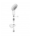 Sistema de chuveiro Grohe P+S Cosmo 130 conjunto de chuveiro 4j