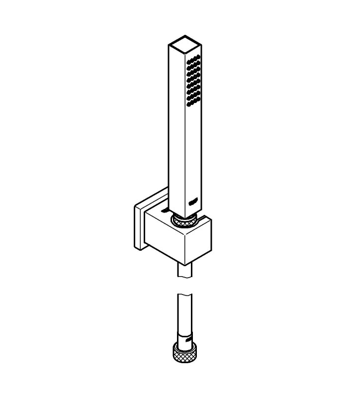 Compra online Sistema de chuveiro Grohe Euphoria Cube Stick conjunto de chuveiro en oferta al mejor precio