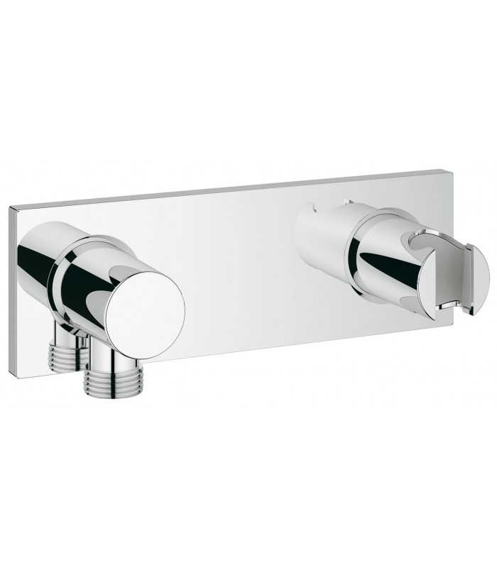 Compra online Sistema de ducha Grohe Grohtherm F placa codo y soporte metal en oferta al mejor precio