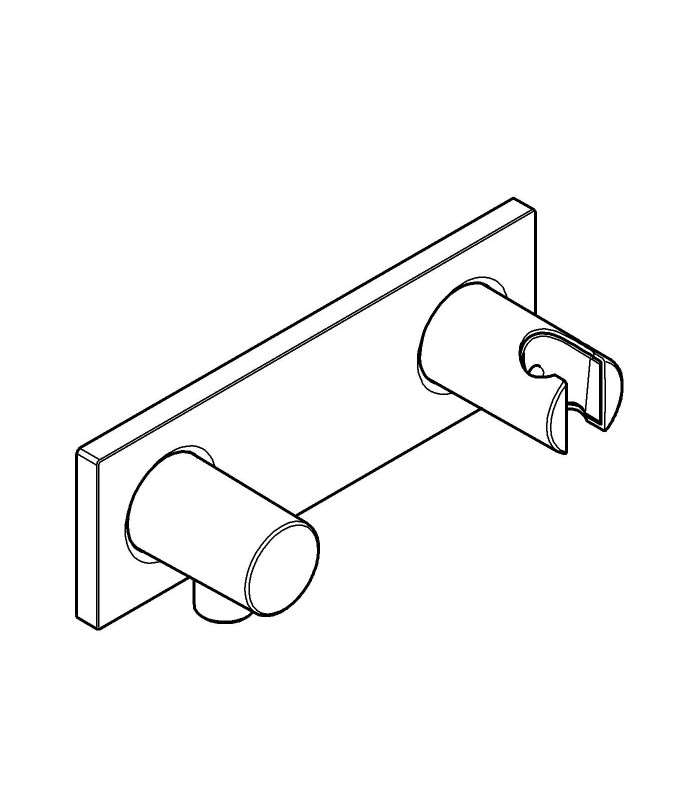 Compra online Sistema de ducha Grohe Grohtherm F placa codo y soporte metal en oferta al mejor precio