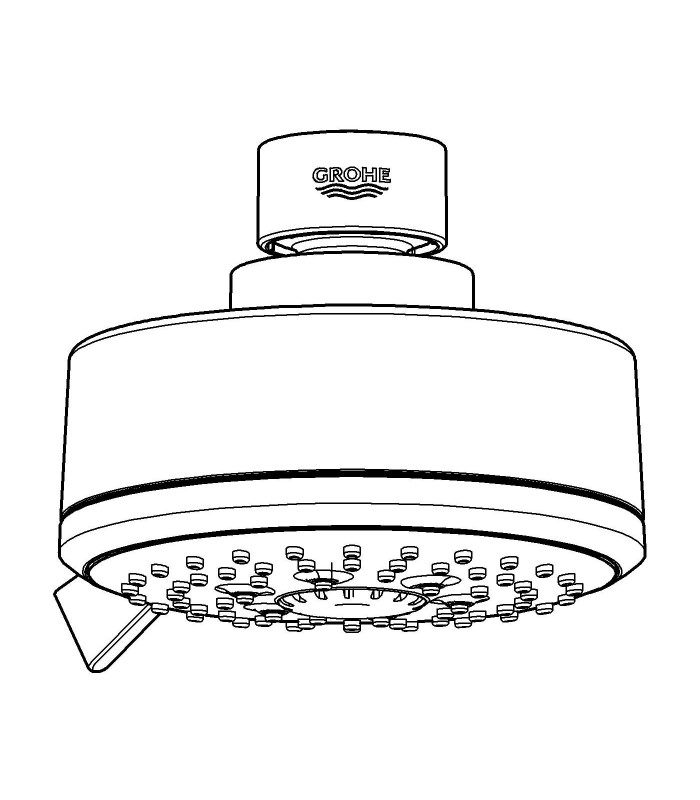 Compra online Sistema de chuveiro Grohe NTempCosmop 100 IV chuveiro de parede 9,5 l en oferta al mejor precio