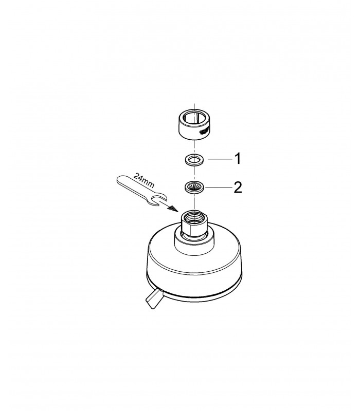 Compra online Sistema de chuveiro Grohe NTempCosmop 100 IV chuveiro de parede 9,5 l en oferta al mejor precio