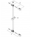 Sistema de ducha Grohe Euphoria barra de ducha 600