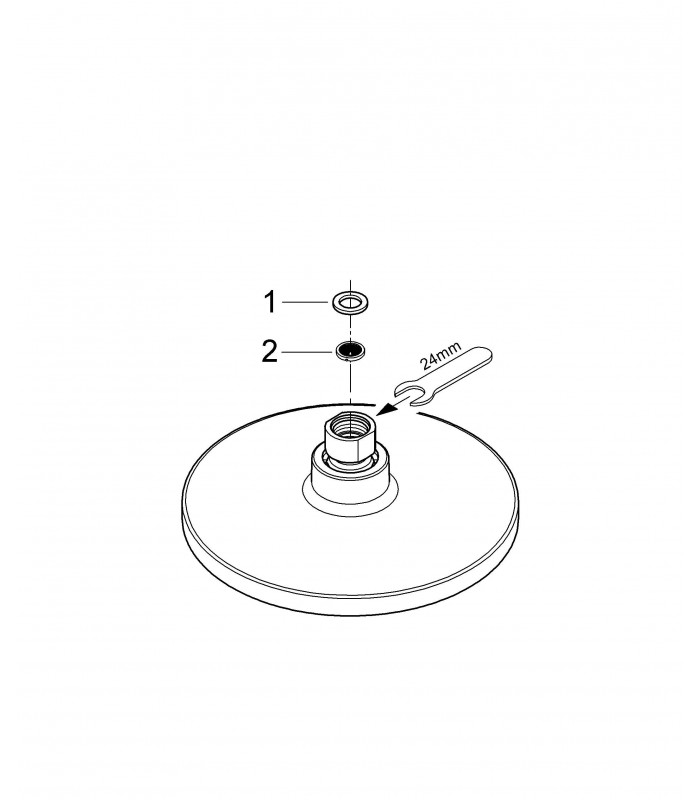 Compra online Sistema de chuveiro Grohe EUPH Cosmopolitan 180 chuveiro de parede 9,5 litros en oferta al mejor precio
