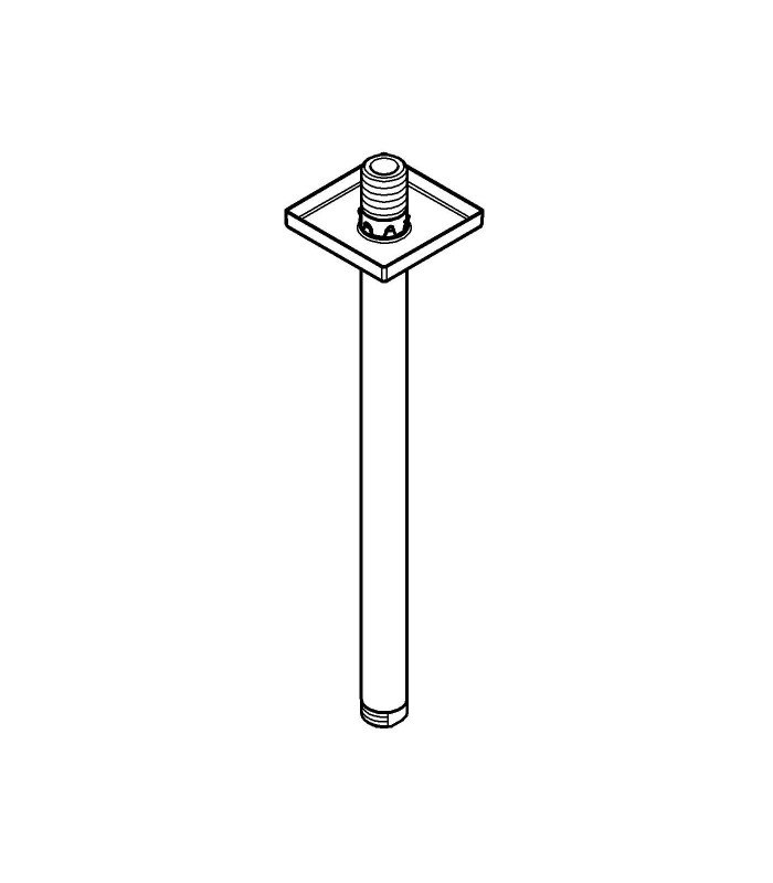 Compra online Sistema de chuveiro Grohe Rainshower Braço de teto flor.cuadr. en oferta al mejor precio